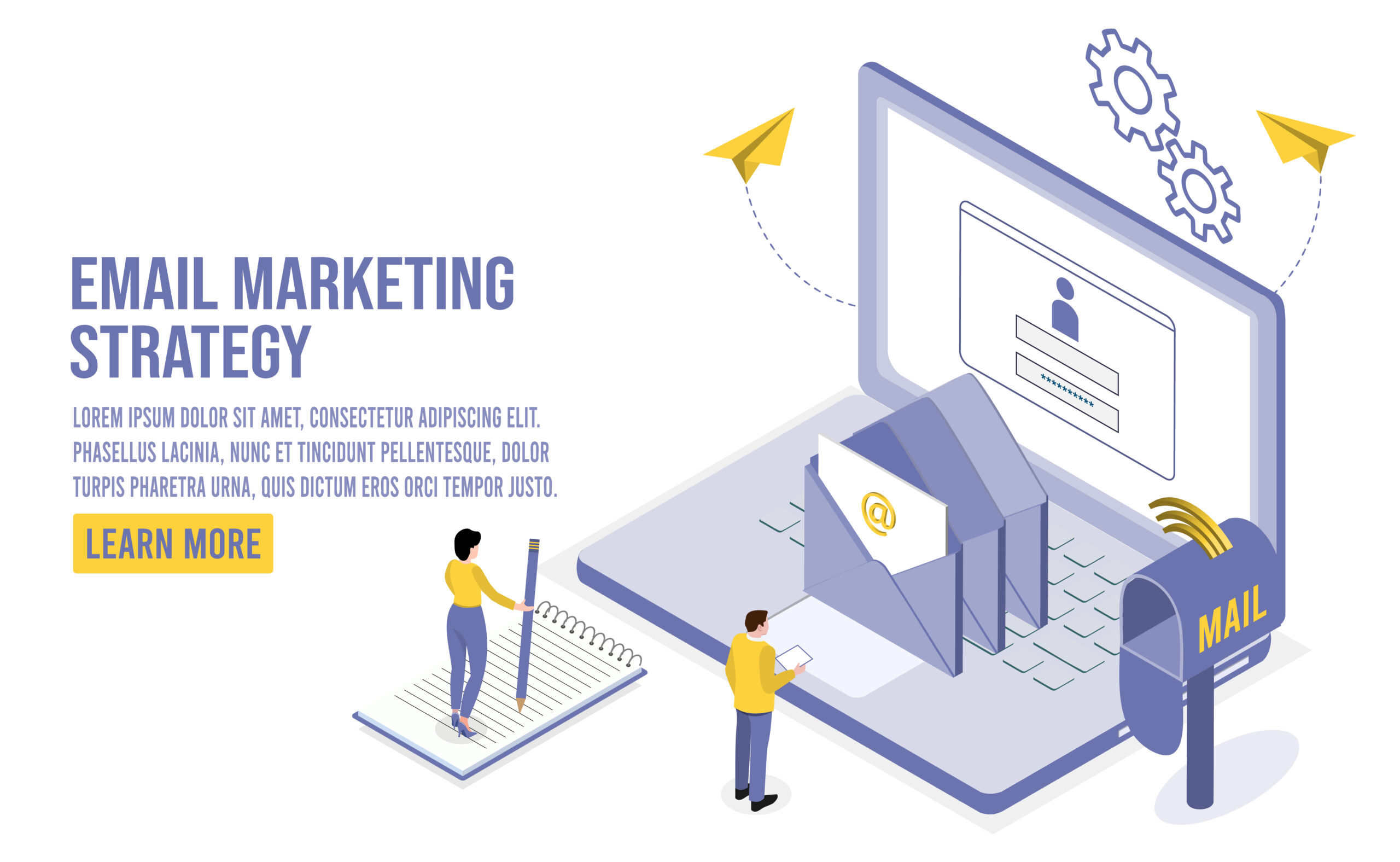 Home the administrative staff sends emails to the company's customers