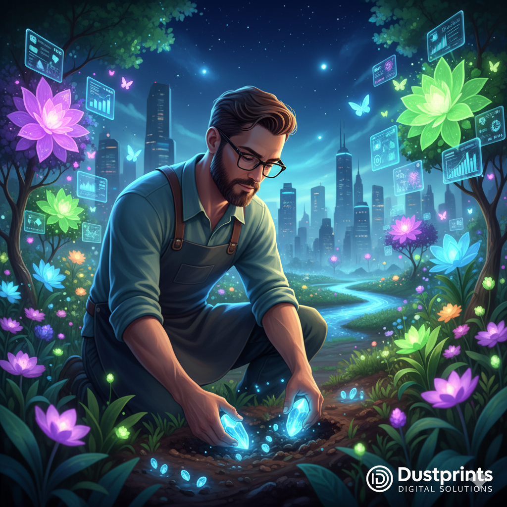 Dustprints link building and local SEO visuals