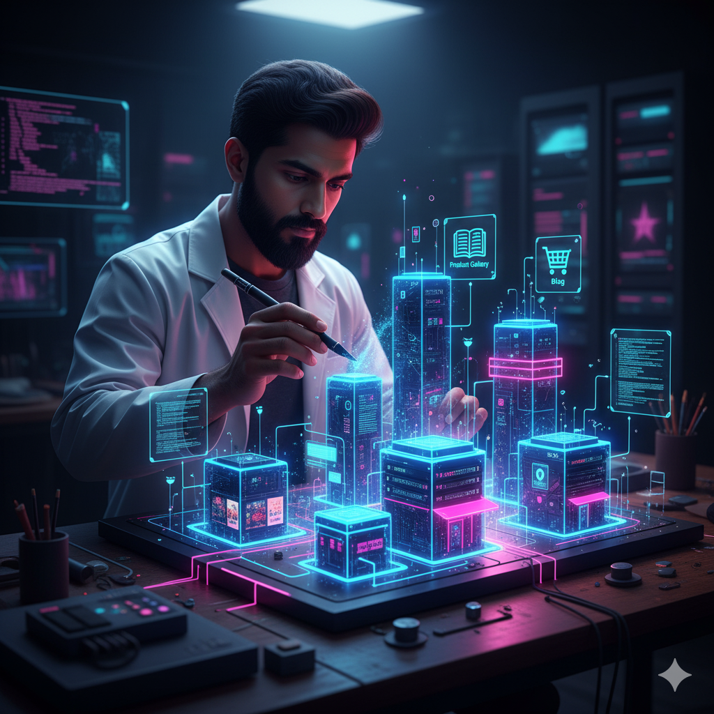 Website / WordPress / E-Commerce Development — One-time Dustprints website development UX and CMS handoff visuals